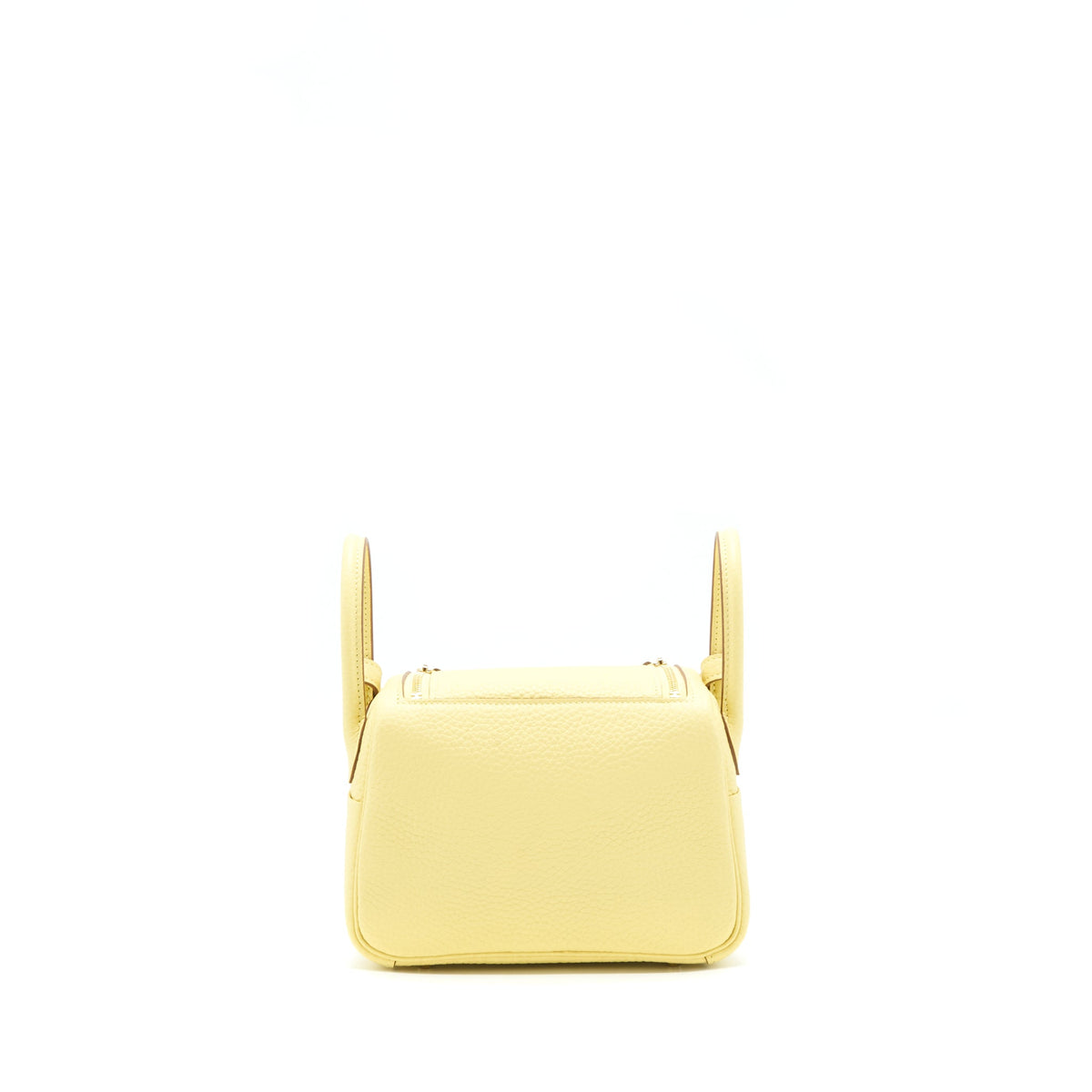 Hermes Mini Lindy Clemence Z1 Jaune Poussin GHW