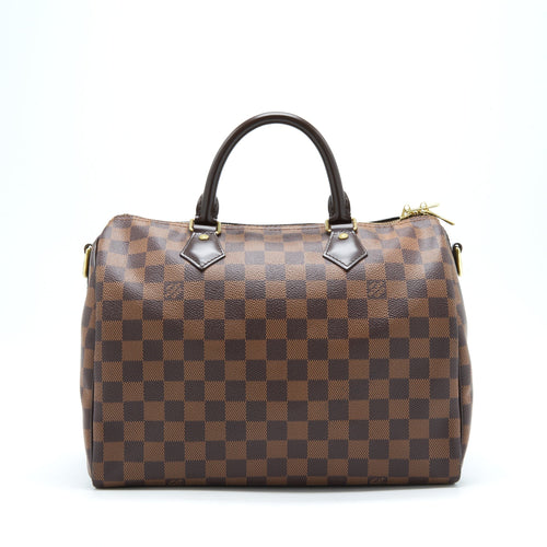 LOUIS VUITTON SPEEDY BANDOULIERE 30 DAMIER EBENE CANVAS