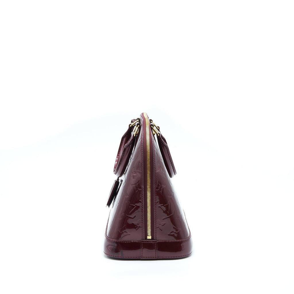 LOUIS VUITTON ALMA PM PATENT AMARANTE GHW