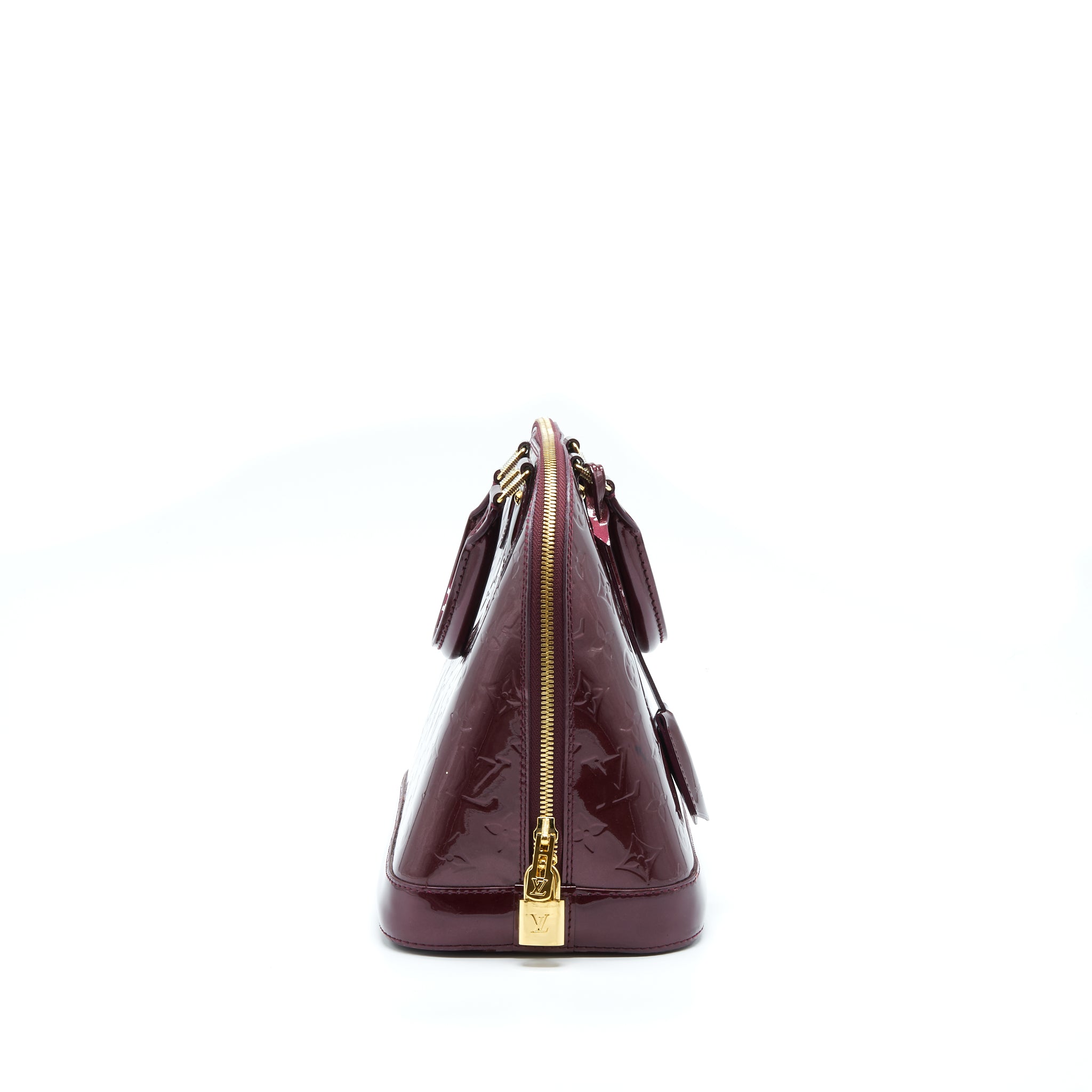 LOUIS VUITTON ALMA PM PATENT AMARANTE GHW