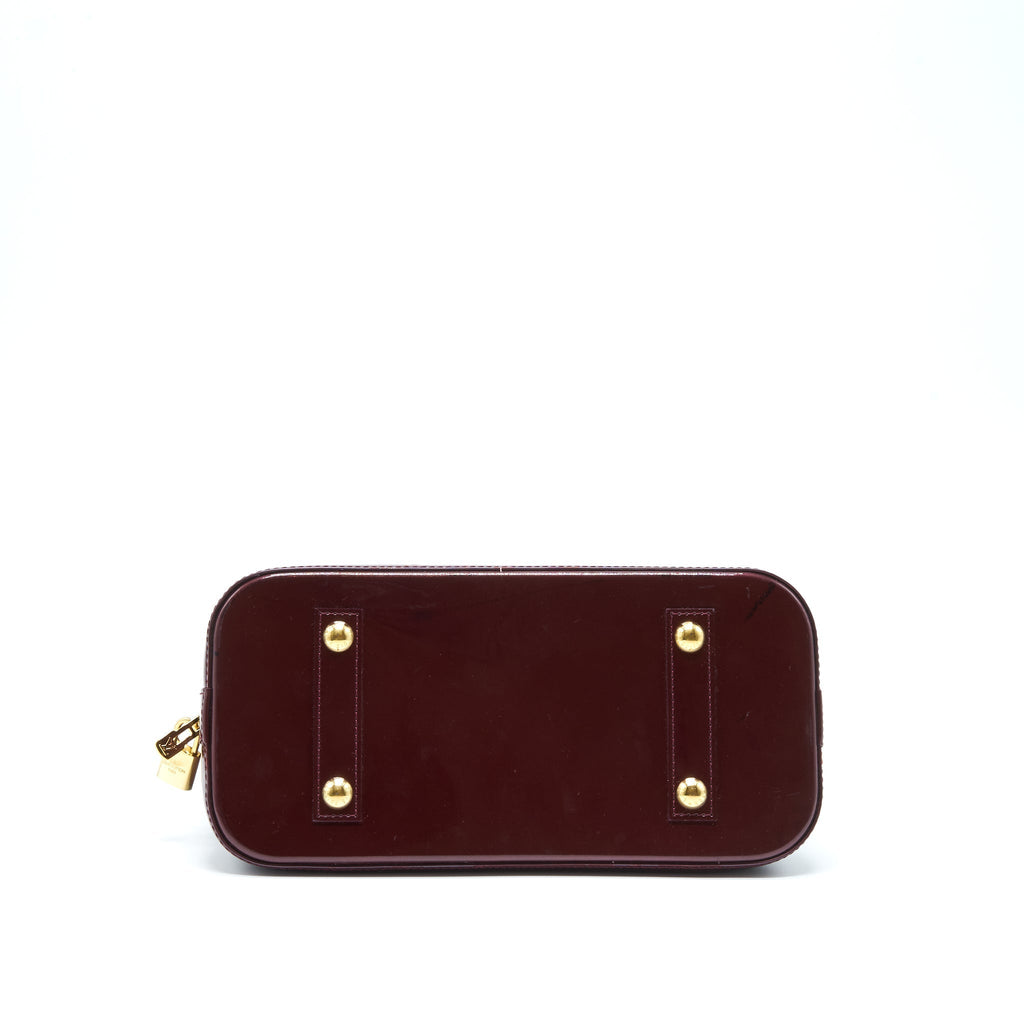 LOUIS VUITTON ALMA PM PATENT AMARANTE GHW