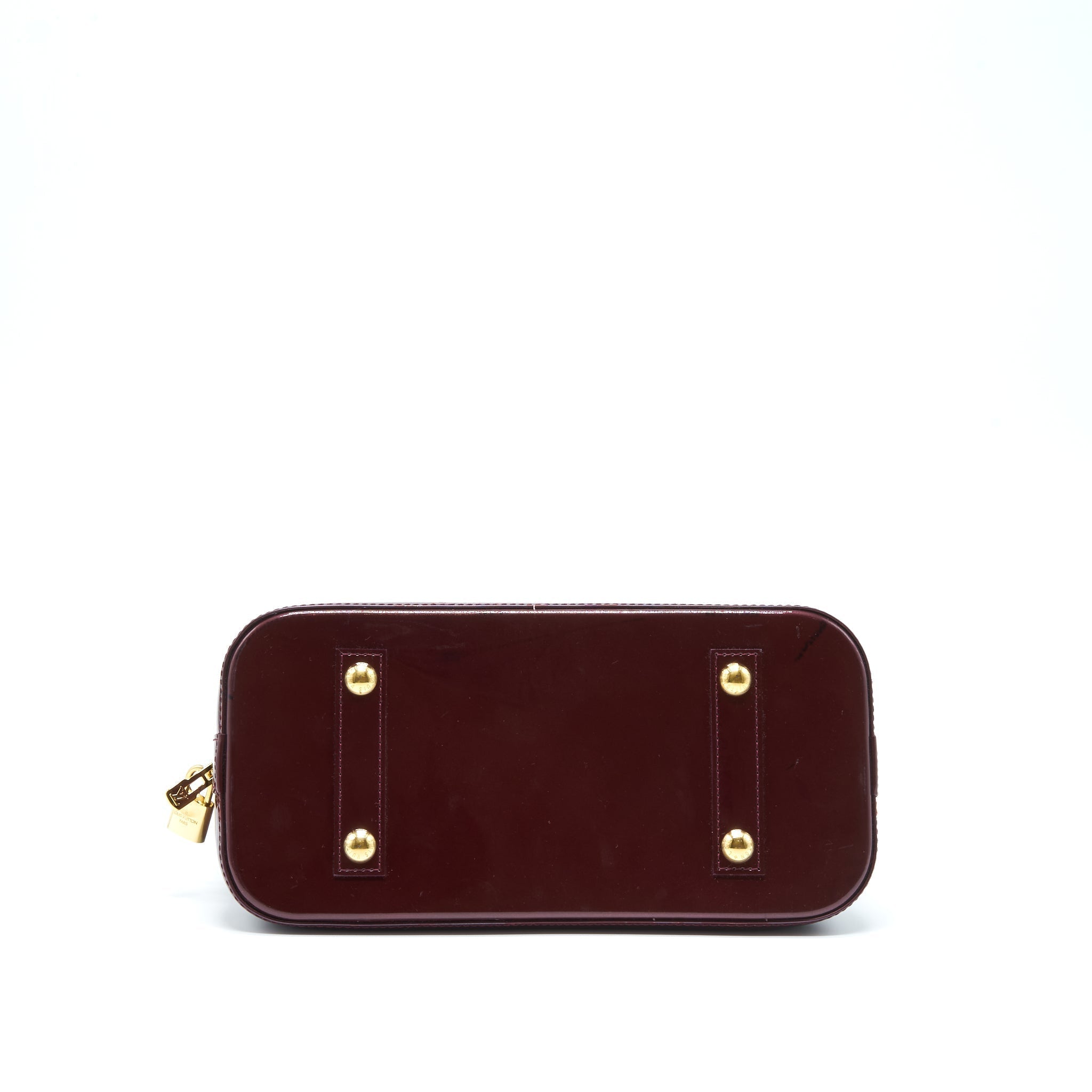 LOUIS VUITTON ALMA PM PATENT AMARANTE GHW