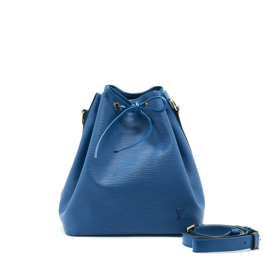 LOUIS VUITTON VINTAGE PETITE NOE EPI BLUE GHW