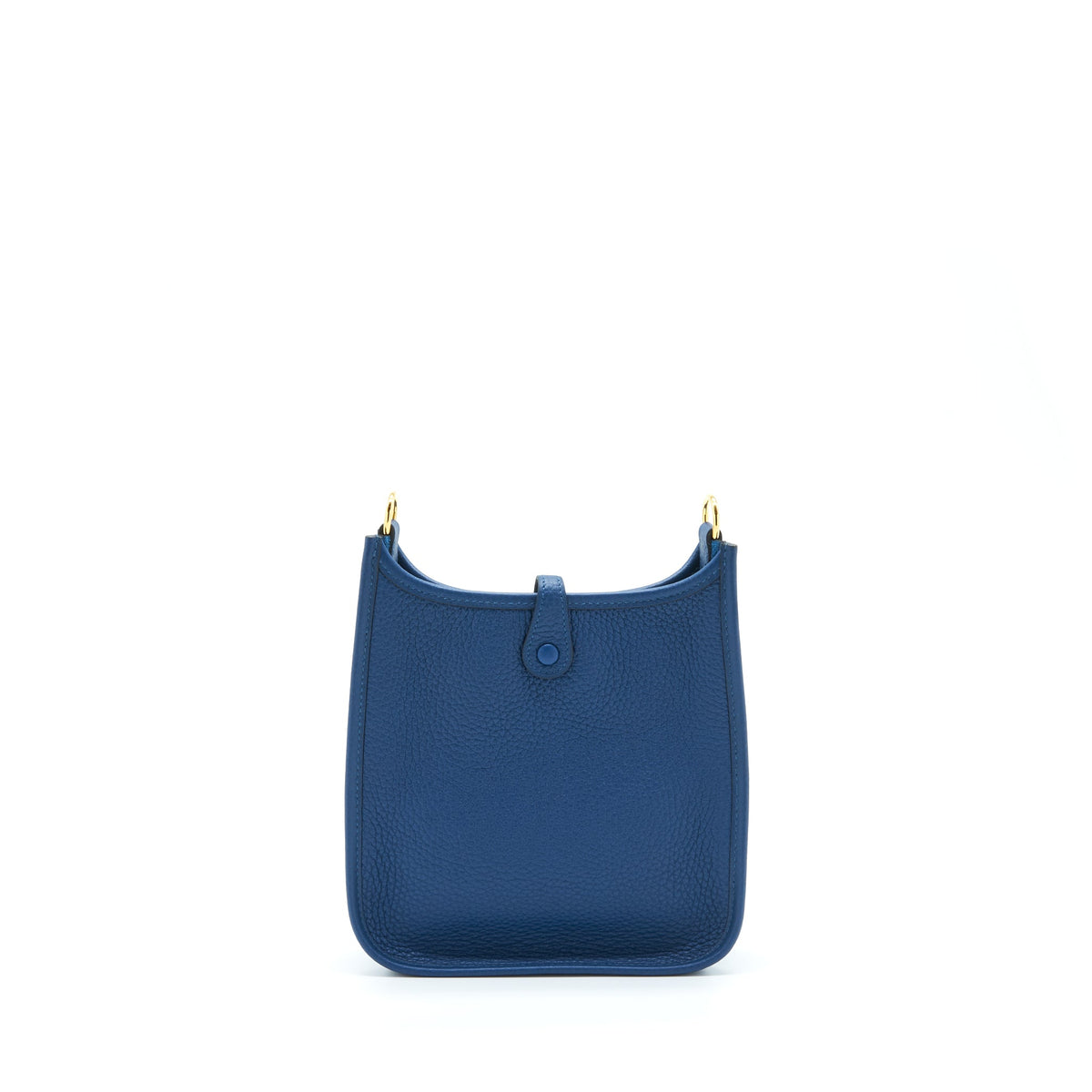 Hermes Mini Evelyne Clemence Deep Blue GHW