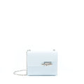 Hermes Mini Verrou Bag Chèvre Mysore T0 Bleu Brume SHW