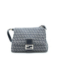 FENDI VINTAGE BAGUETTE SHOULD BAG FABRIC BLACK/GREY SHW