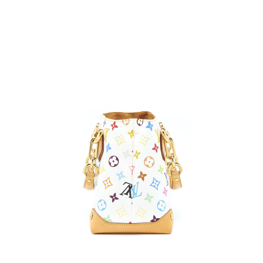 LOUIS VUITTON VINTAGE TOTE BAG WHITE/MULTICOLOUR GHW