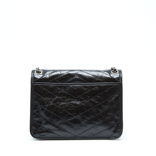 SAINT LAURENT/YSL MEDIUM NIKI BAG CALFSKIN BLACK SHW