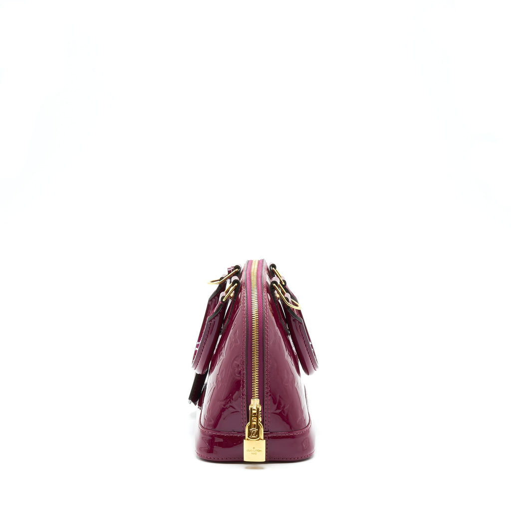 LOUIS VUITTON ALMA BB PATENT PURPLE GHW