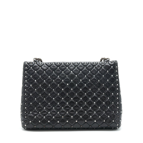 VALENTINO GARAVANI ROCKSTUD TOTE/SHOULDER BAG BLACK SHW