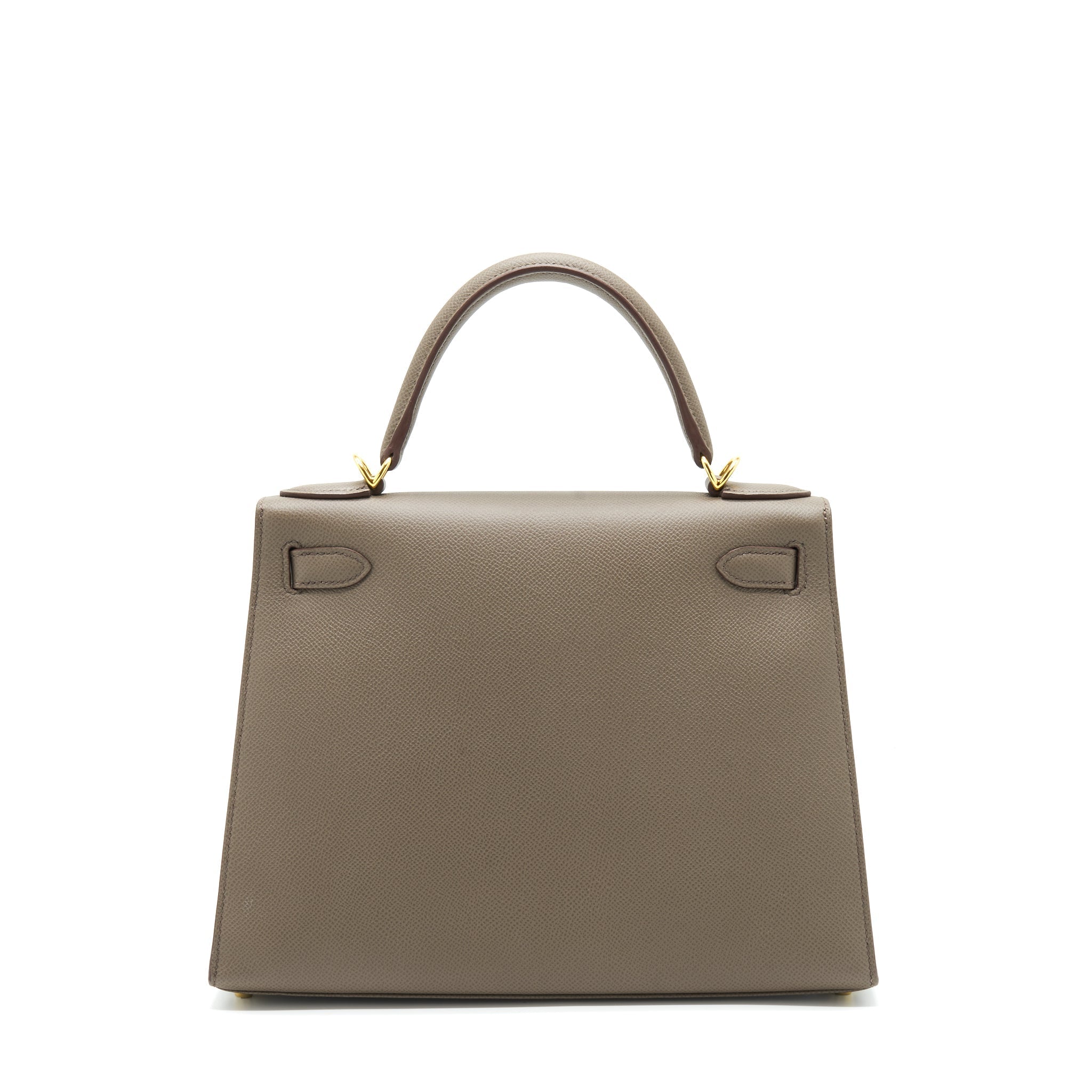 HERMES KELLY 28 SELLIER EPSOM GRIS ETAIN GHW