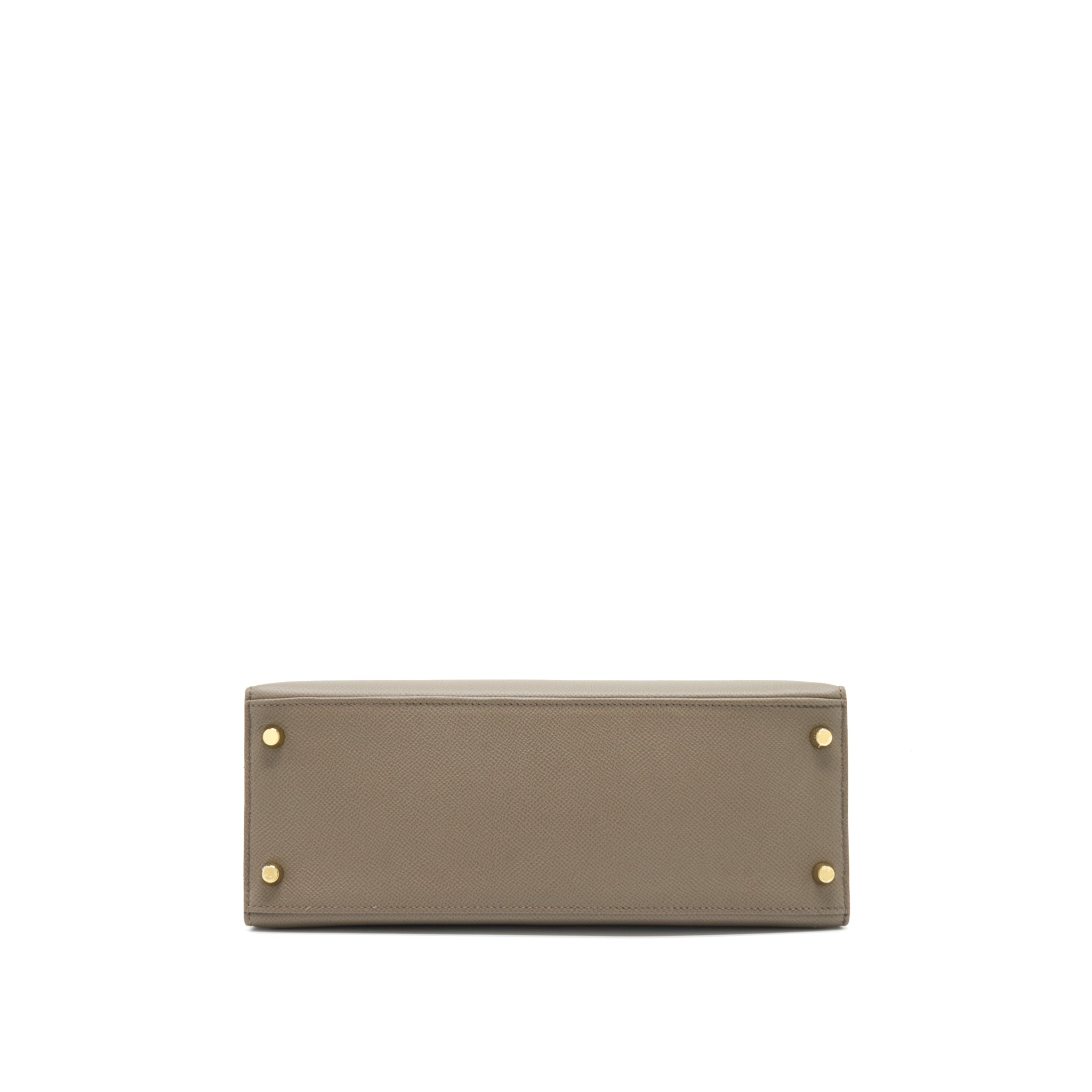 HERMES KELLY 28 SELLIER EPSOM GRIS ETAIN GHW