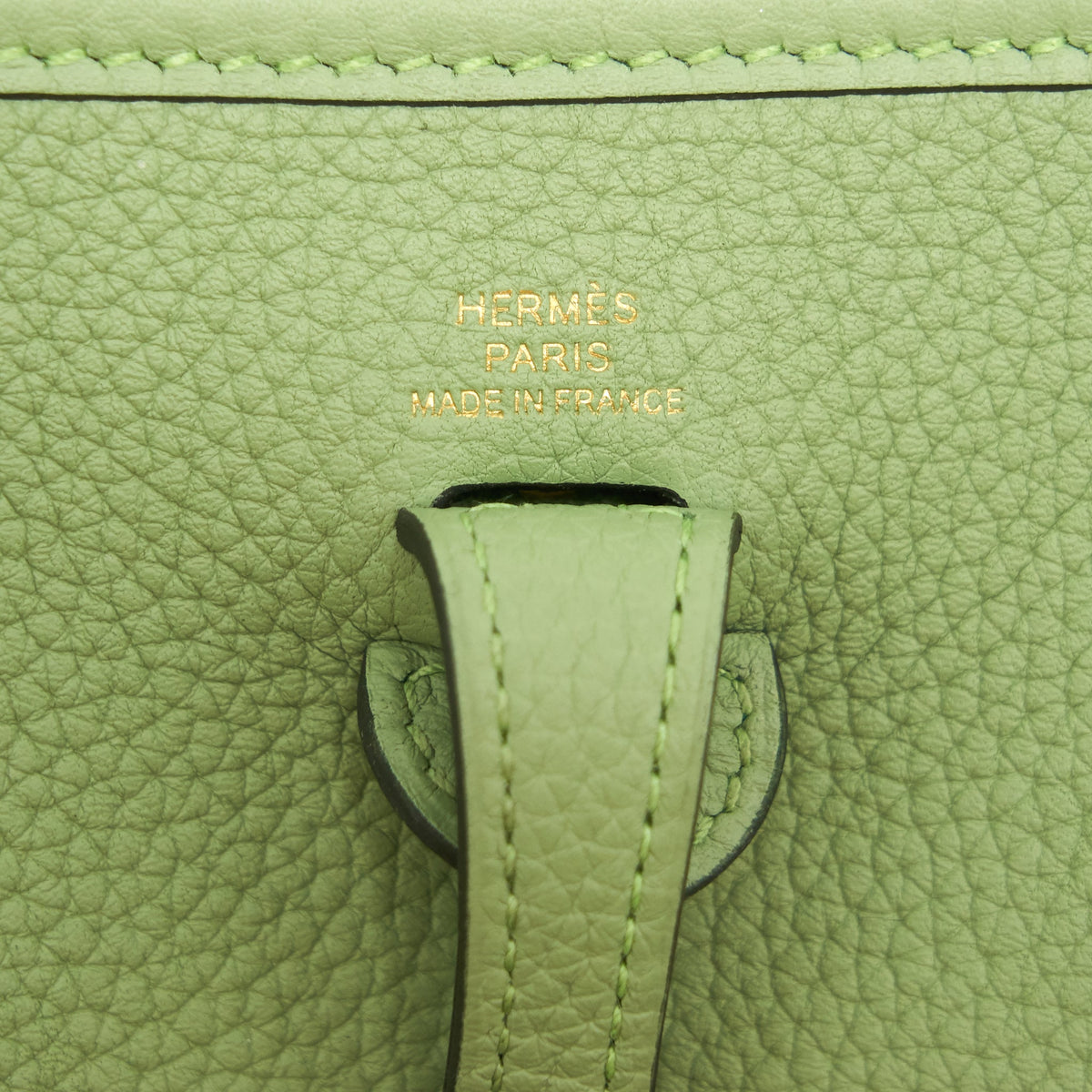 Hermes Mini Evelyne Vert Criqut GHW