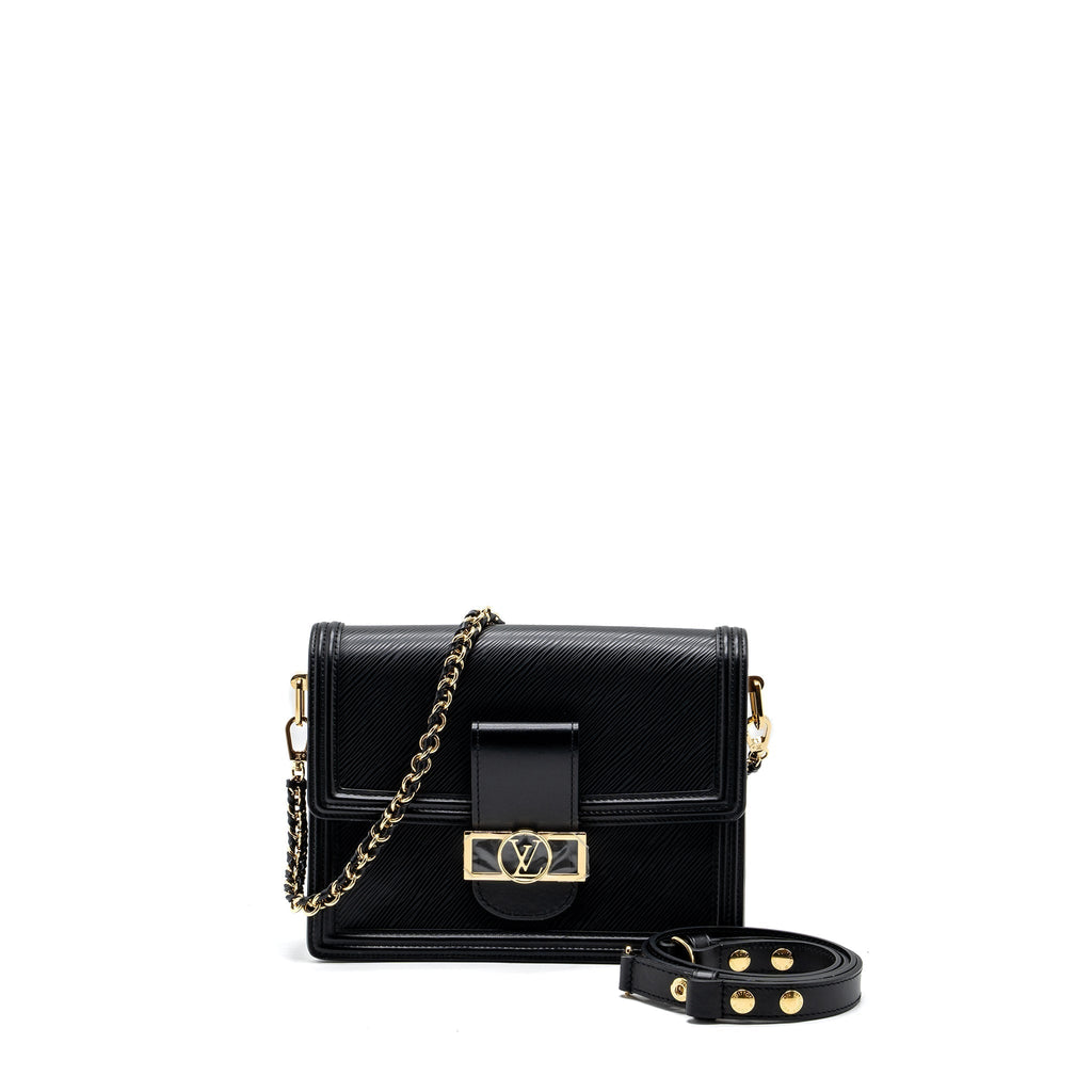 LOUIS VUITTON DAUPHINE MM EPI BLACK GHW (NEW VERSION)