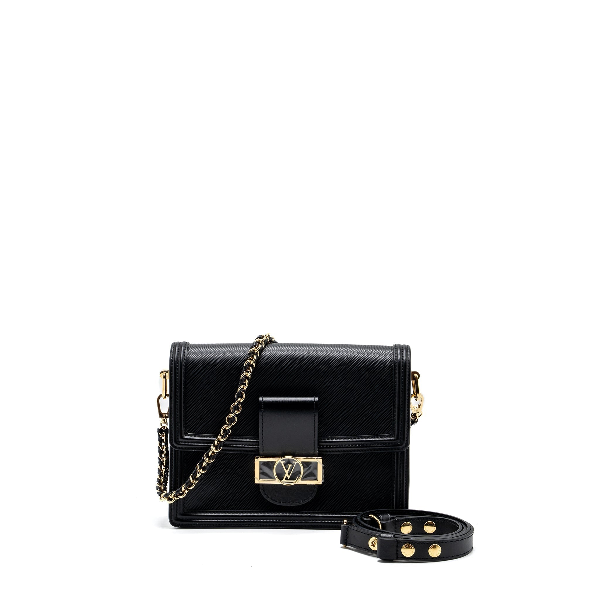 LOUIS VUITTON DAUPHINE MM EPI BLACK GHW (NEW VERSION)