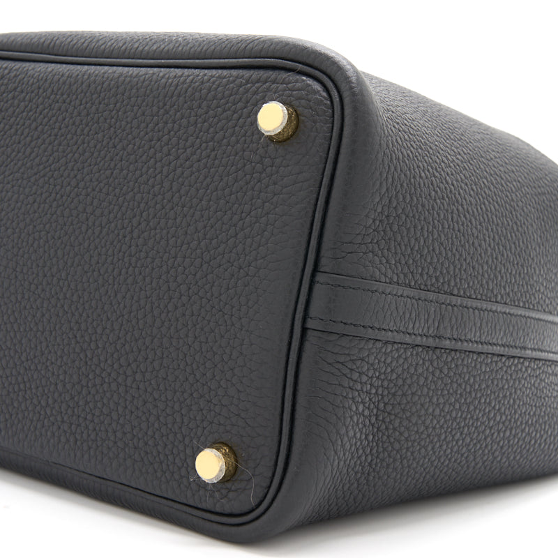 HERMES PICOTIN 18 LOCK BAG BLACK WITH GHW
