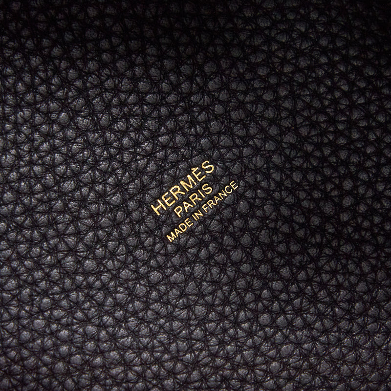 HERMES PICOTIN 18 LOCK BAG BLACK WITH GHW