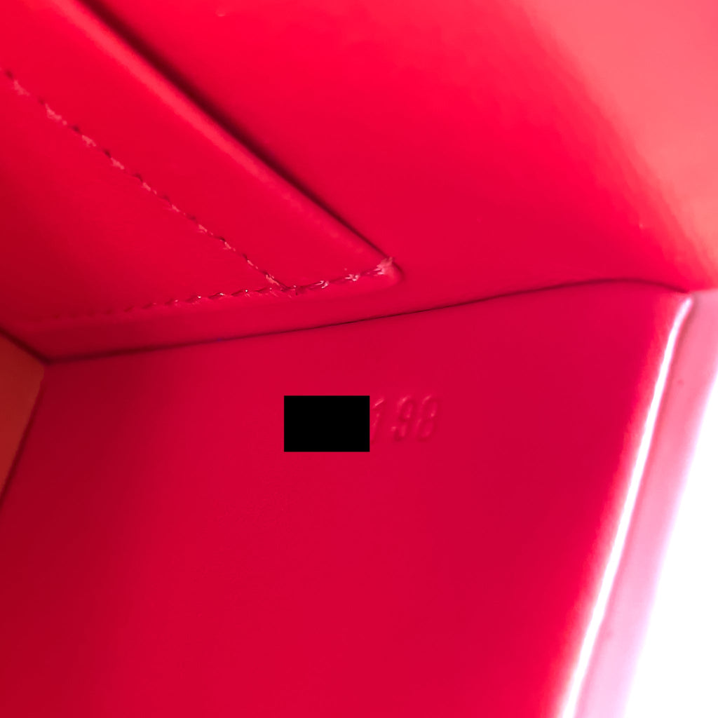 LOUIS VUITTON BLEECKER BOX BAG VERNIS PINK GHW
