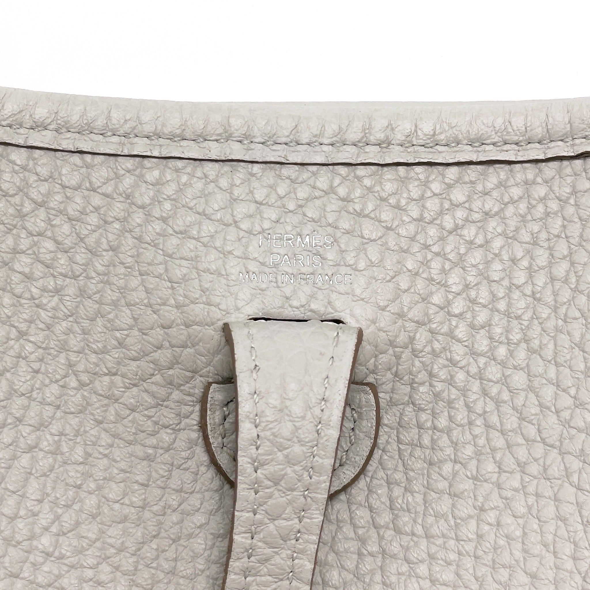 HERMES MINI EVELYNE CLEMENCE GRIS PERLE SHW