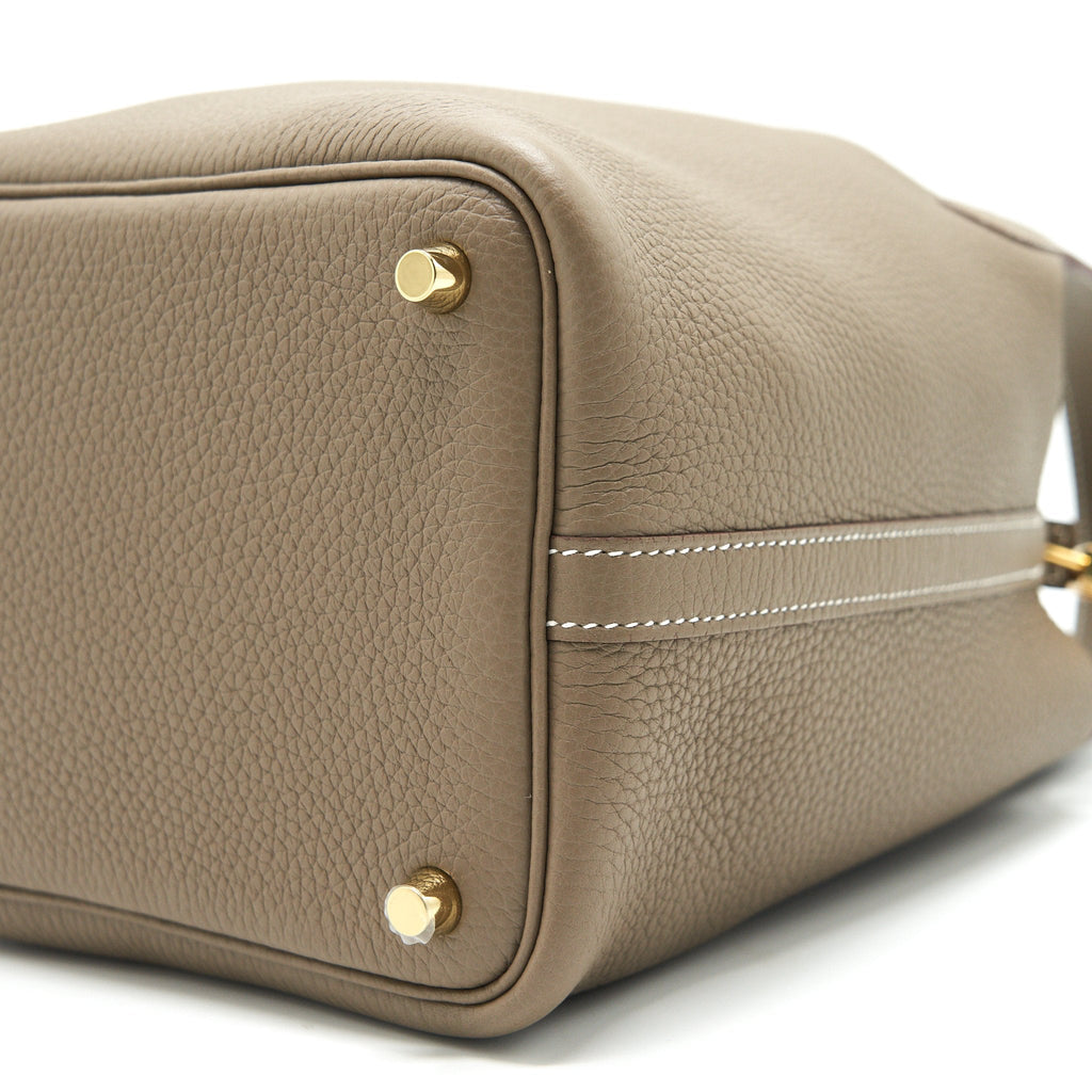 Hermes picotin 18 Lock Bag Etoupe with GHW Clemence