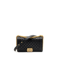 CHANEL MEDIUM BOY BAG CAVIAR BLACK GHW