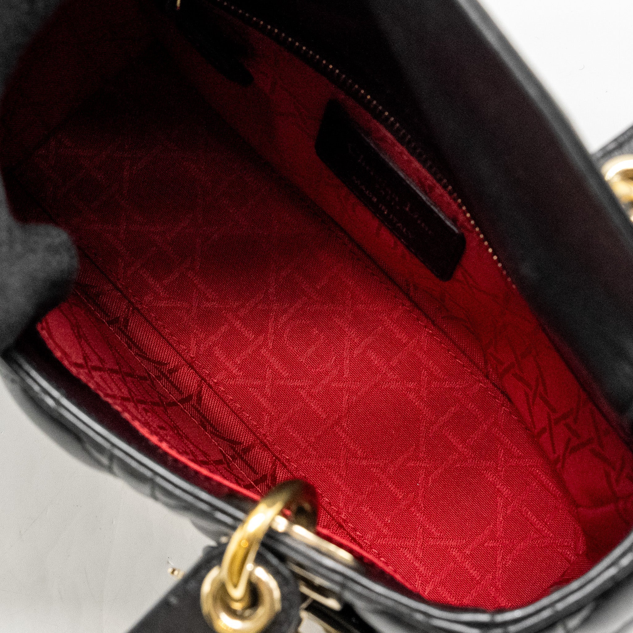 DIOR MY ABC SMALL LADY DIOR LAMBSKIN BLACK GHW