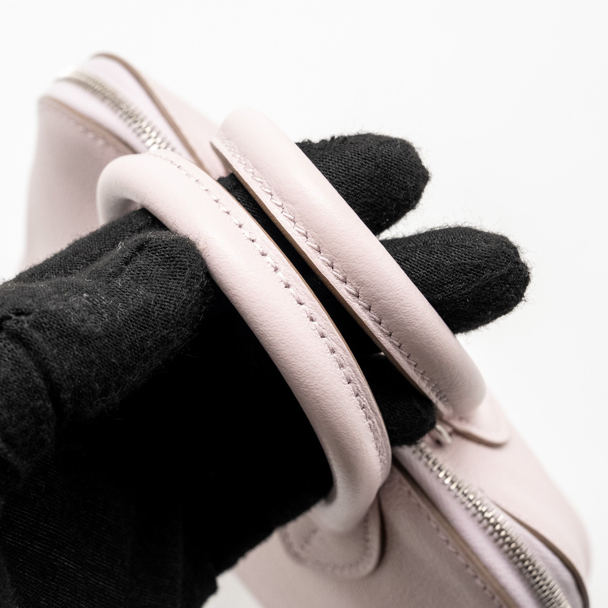 HERMES MINI BOLIDE EVERCOLOR MAUVE PALE/ CARAMEL SHW