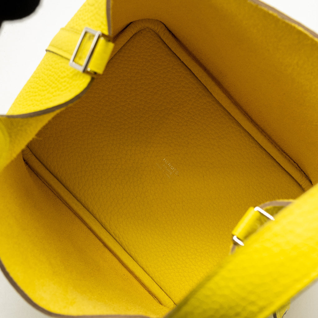 HERMES PICOTIN 18 LOCK BAG CLEMENCE LIME SHW
