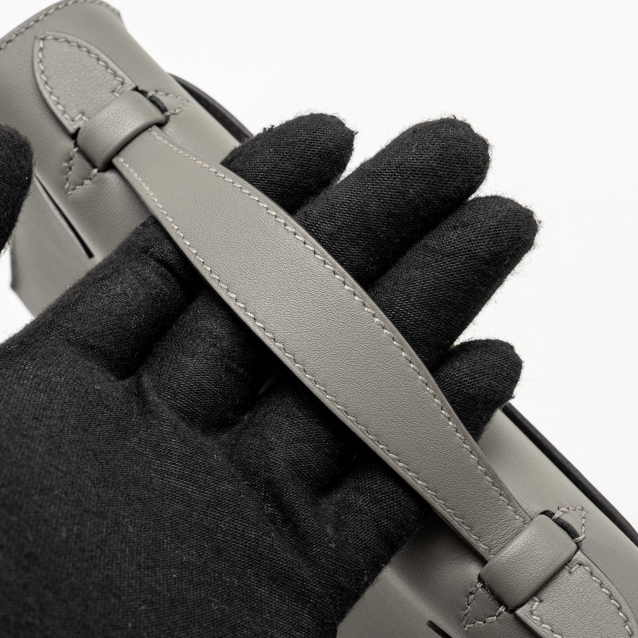 HERMES KELLY POCHETTE SWIFT GRIS MEYER GHW