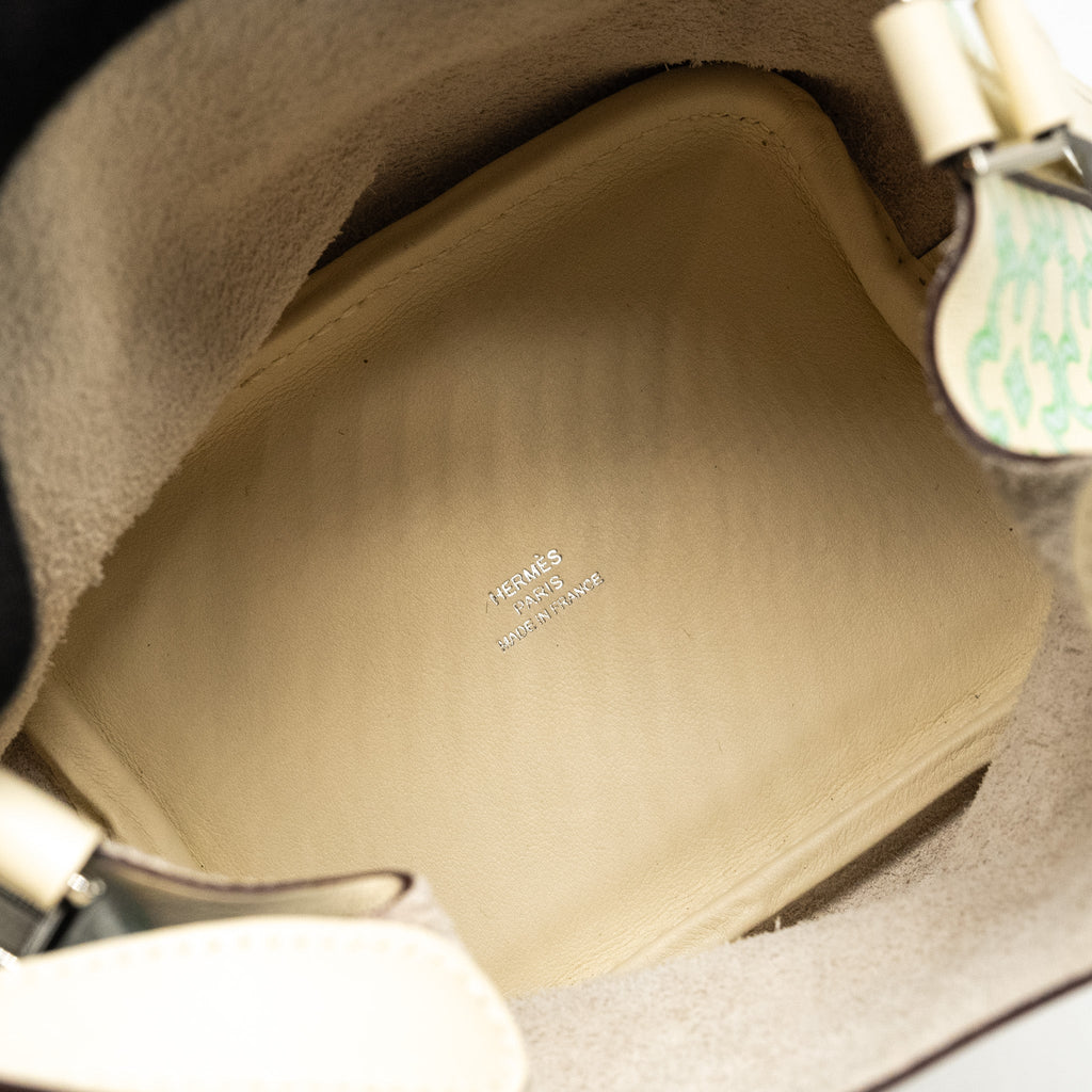 HERMES LUCKY DAISY MICRO PICOTIN SWIFT NATA-VERT-BLANC SHW