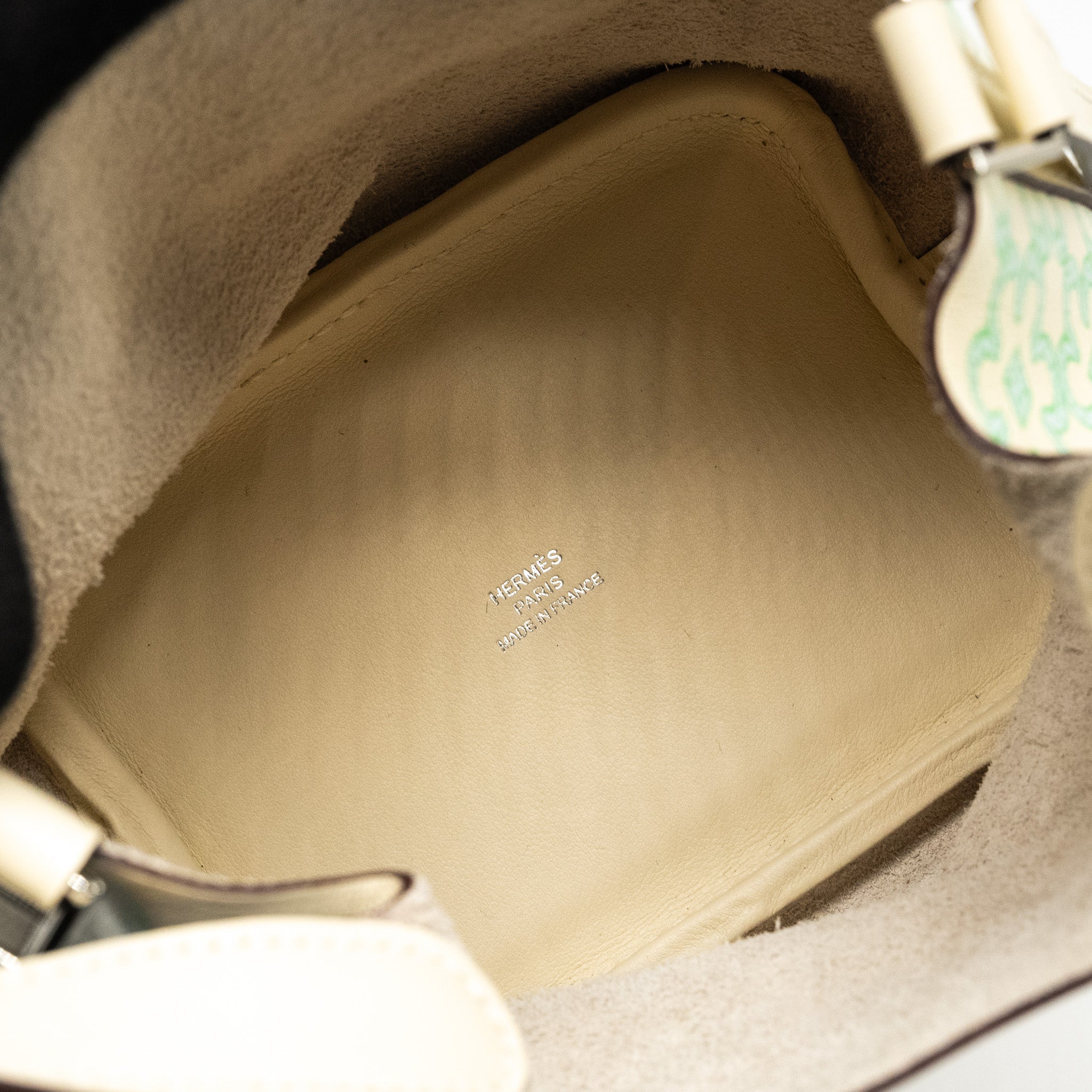 HERMES LUCKY DAISY MICRO PICOTIN SWIFT NATA-VERT-BLANC SHW