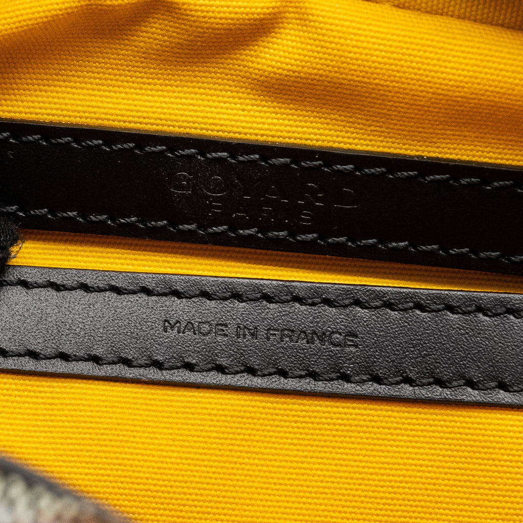 GOYARD CAP VERT PM CROSSBODY BAG GOYARDINE CANVAS/LEATHER BLACK SHW