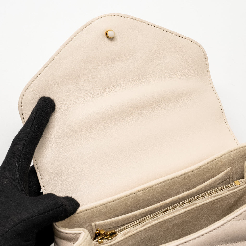 LOUIS VUITTON HOLD ME NEW WAVE BAG CALFSKIN IVORY GHW