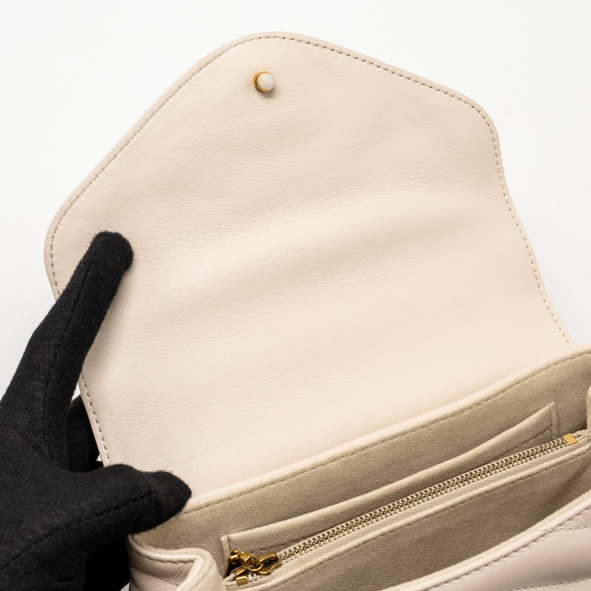LOUIS VUITTON HOLD ME NEW WAVE BAG CALFSKIN IVORY GHW