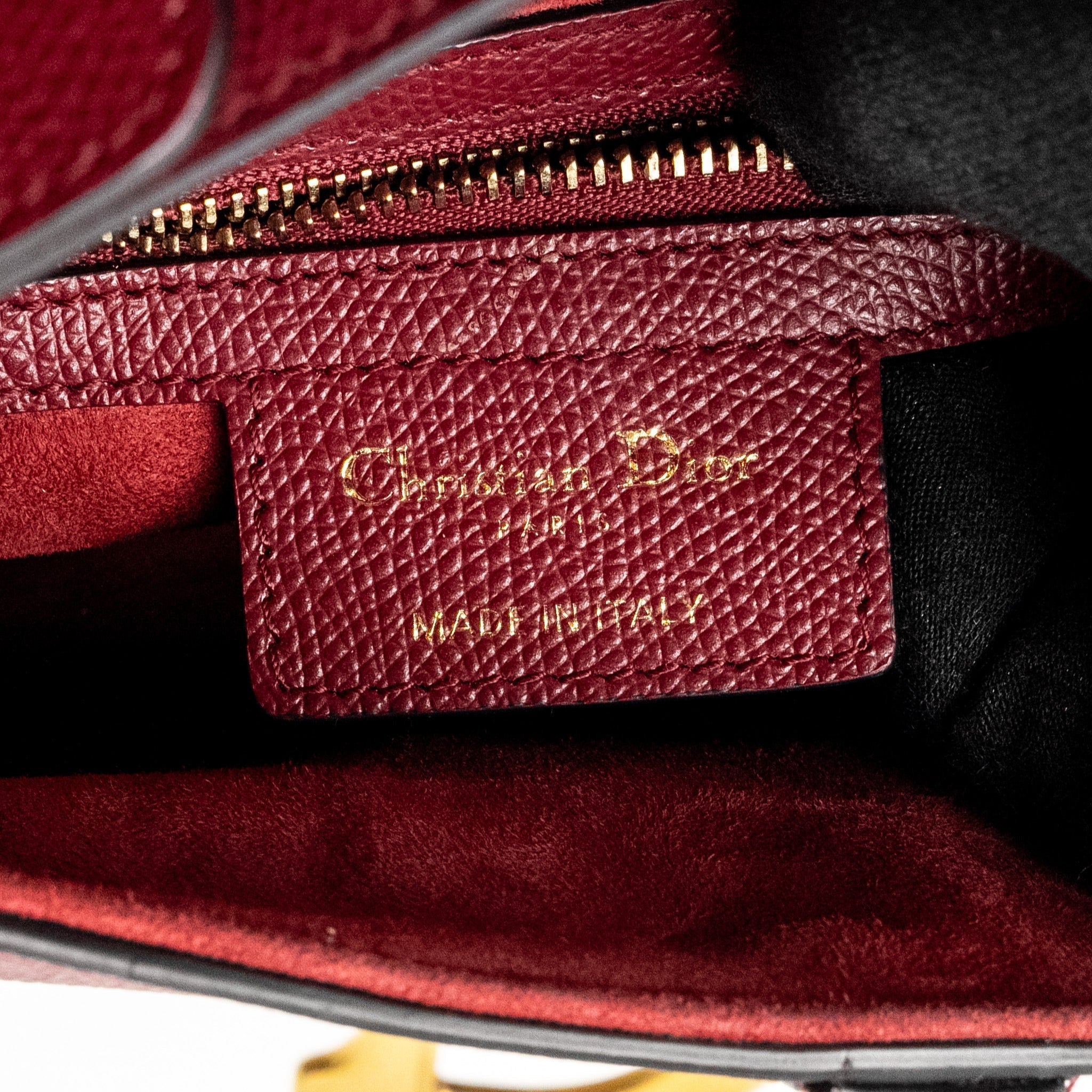 DIOR MEDIUM SADDLE BAG CALFSKIN RED GHW
