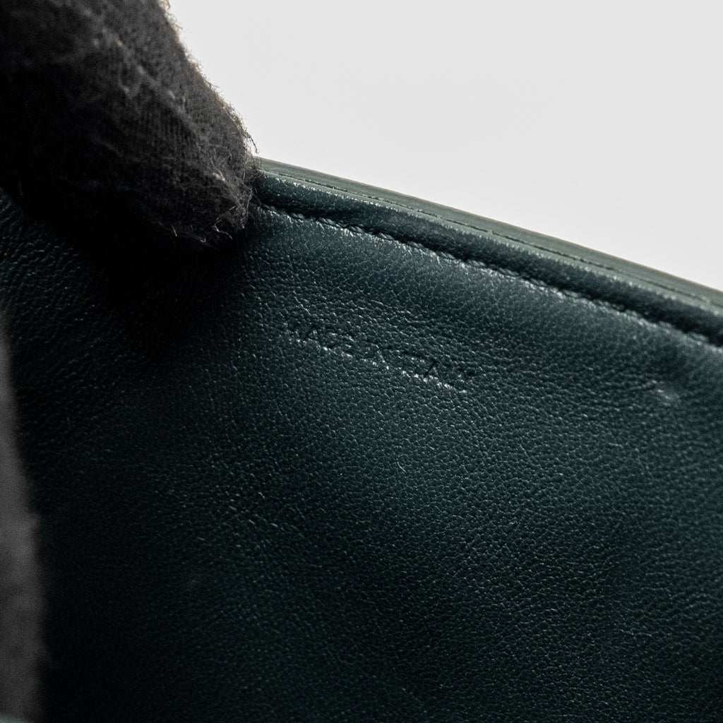 CELINE SMALL BESACE BAG CALFSKIN DARK GREEN GHW