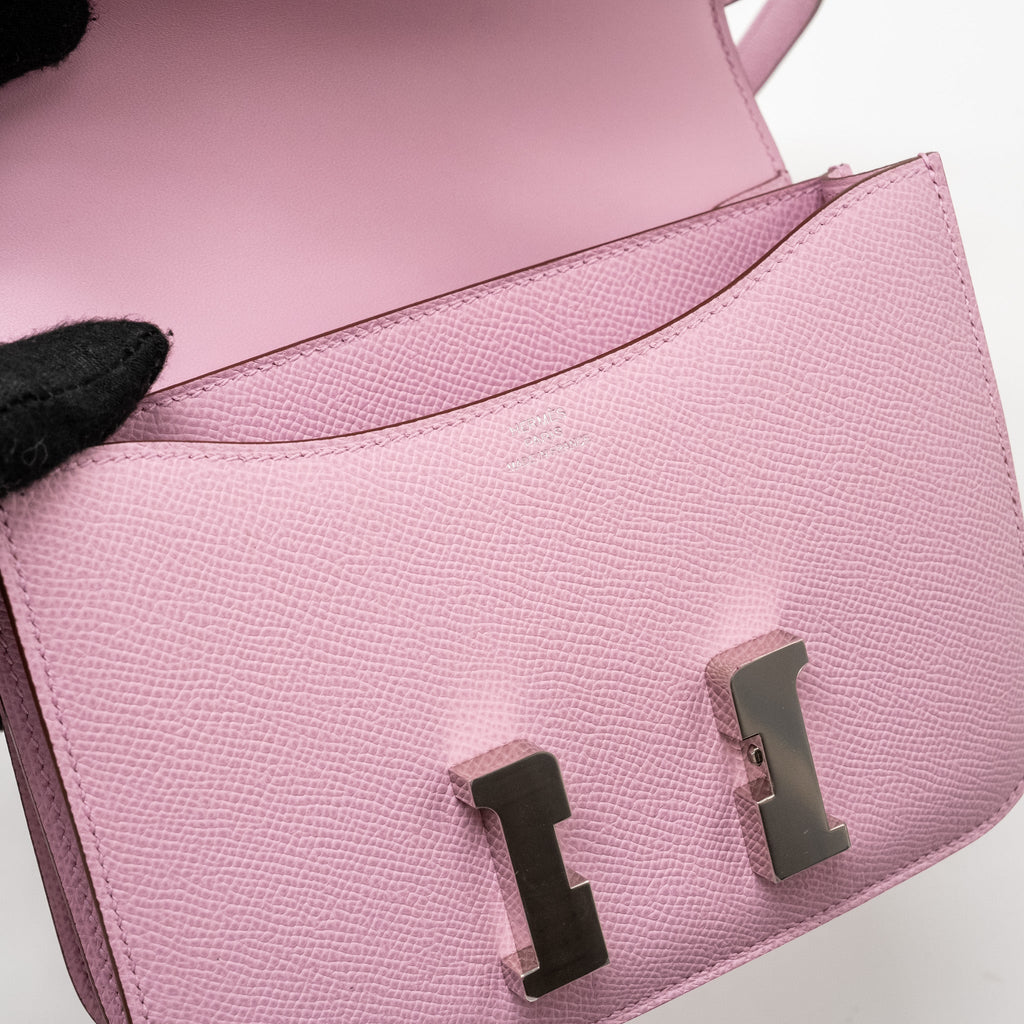 HERMES MINI CONSTANCE EPSOM X9 MAUVE SYLVESTRE SHW