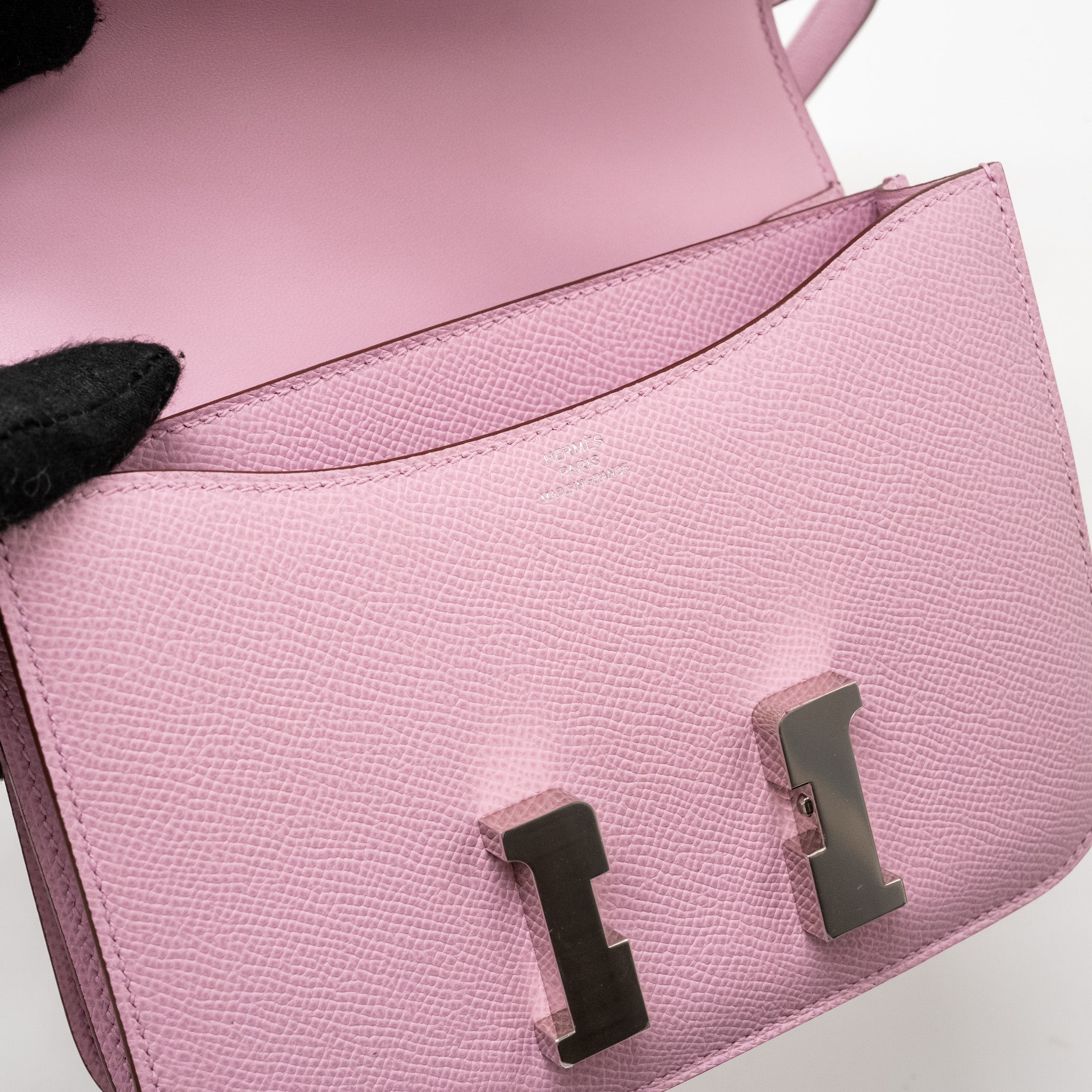 HERMES MINI CONSTANCE EPSOM X9 MAUVE SYLVESTRE SHW