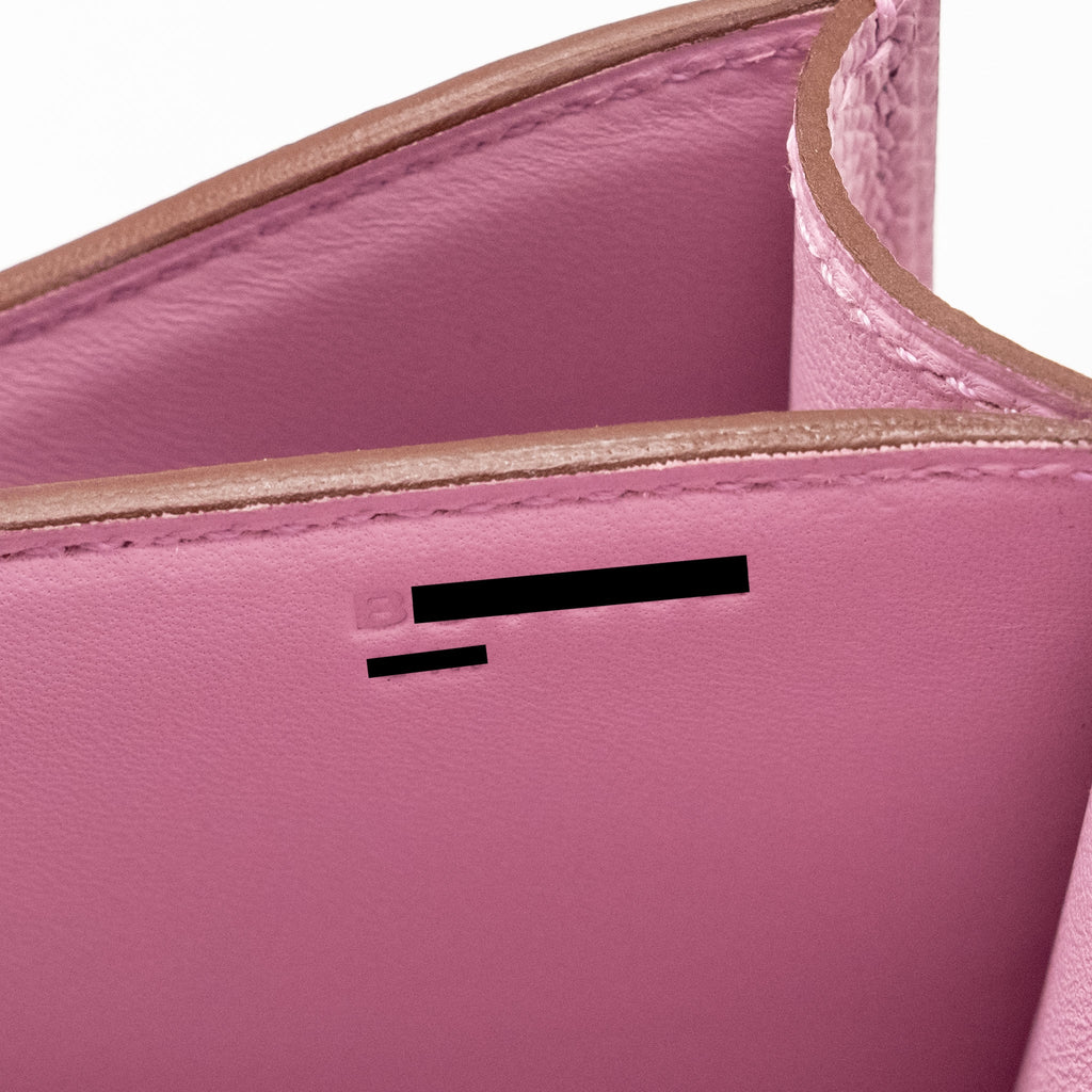 HERMES MINI CONSTANCE EPSOM X9 MAUVE SYLVESTRE SHW