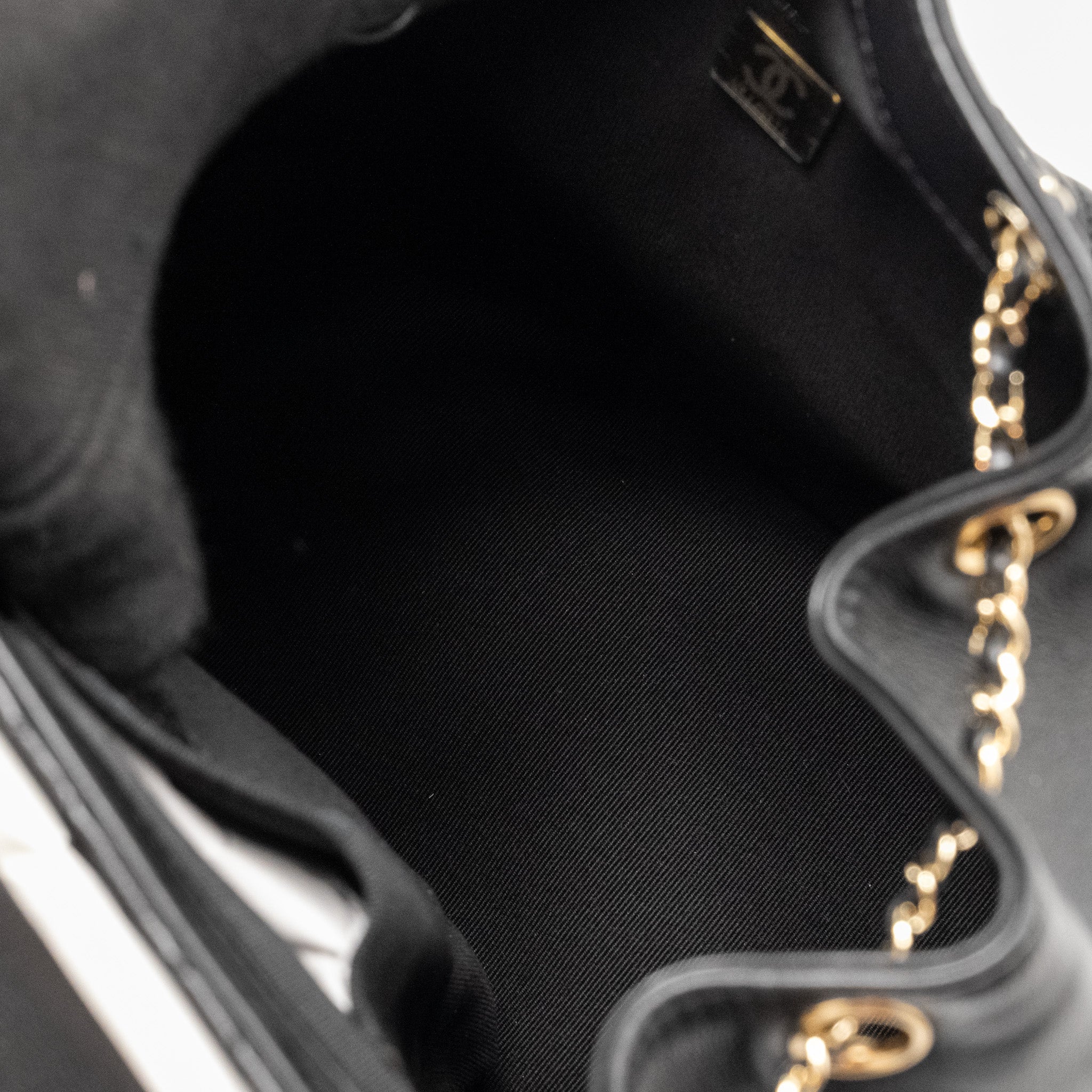 CHANEL 23C LARGE DUMA BACKPACK CALFSKIN BLACK LGHW (MICROCHIP)
