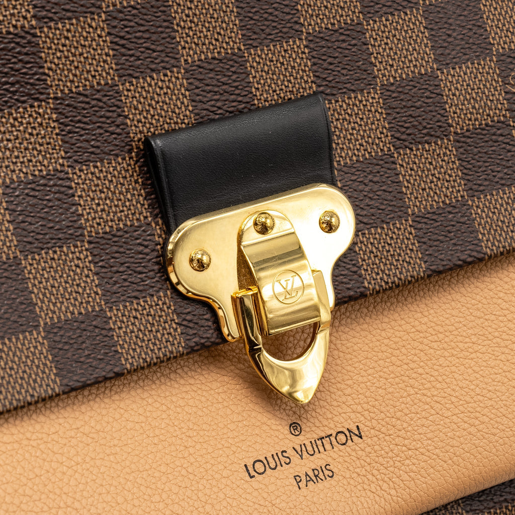 LOUIS VUITTON VAVIN PM DAMIER EBENE CANVAS BEIGE GHW