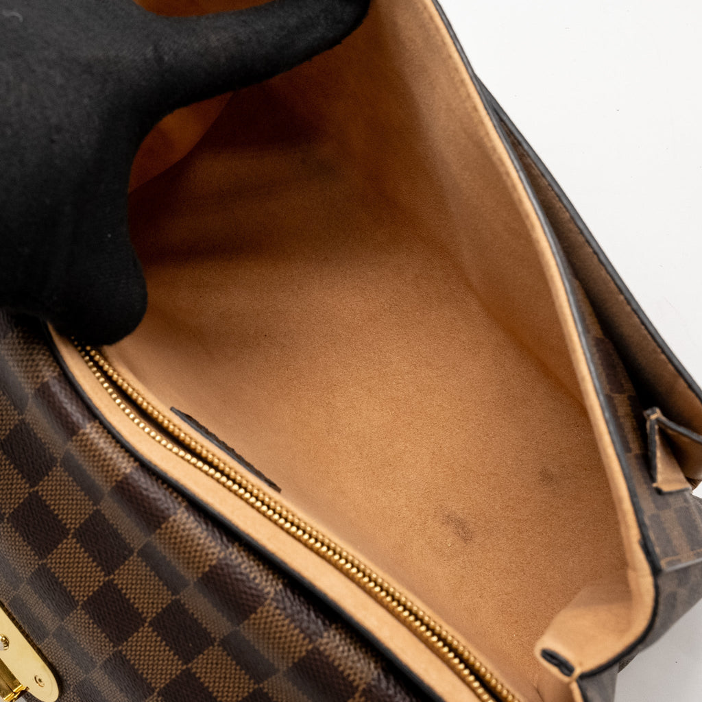 LOUIS VUITTON VAVIN PM DAMIER EBENE CANVAS BEIGE GHW