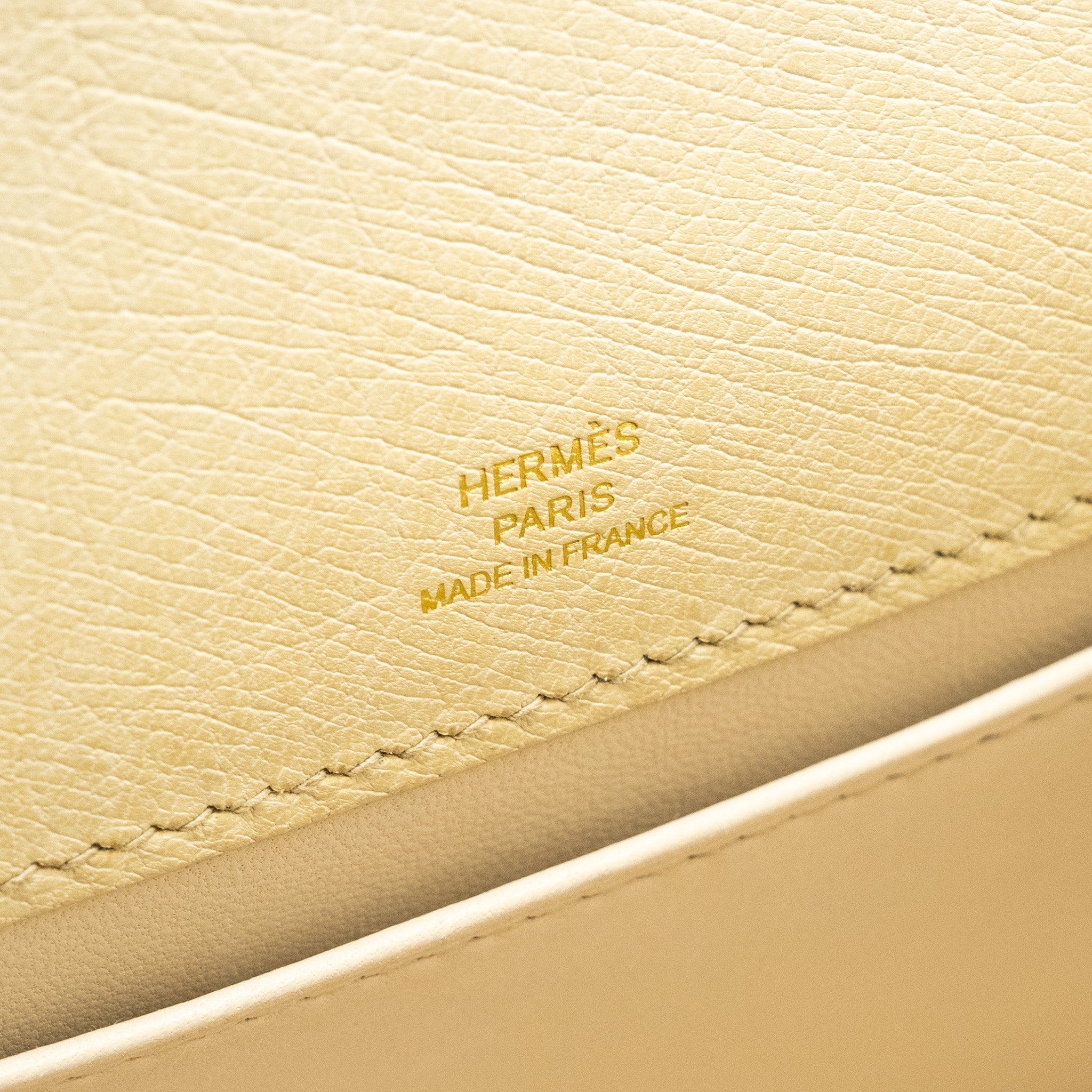 HERMES KELLY POCHETTE OSTRICH BETON GHW