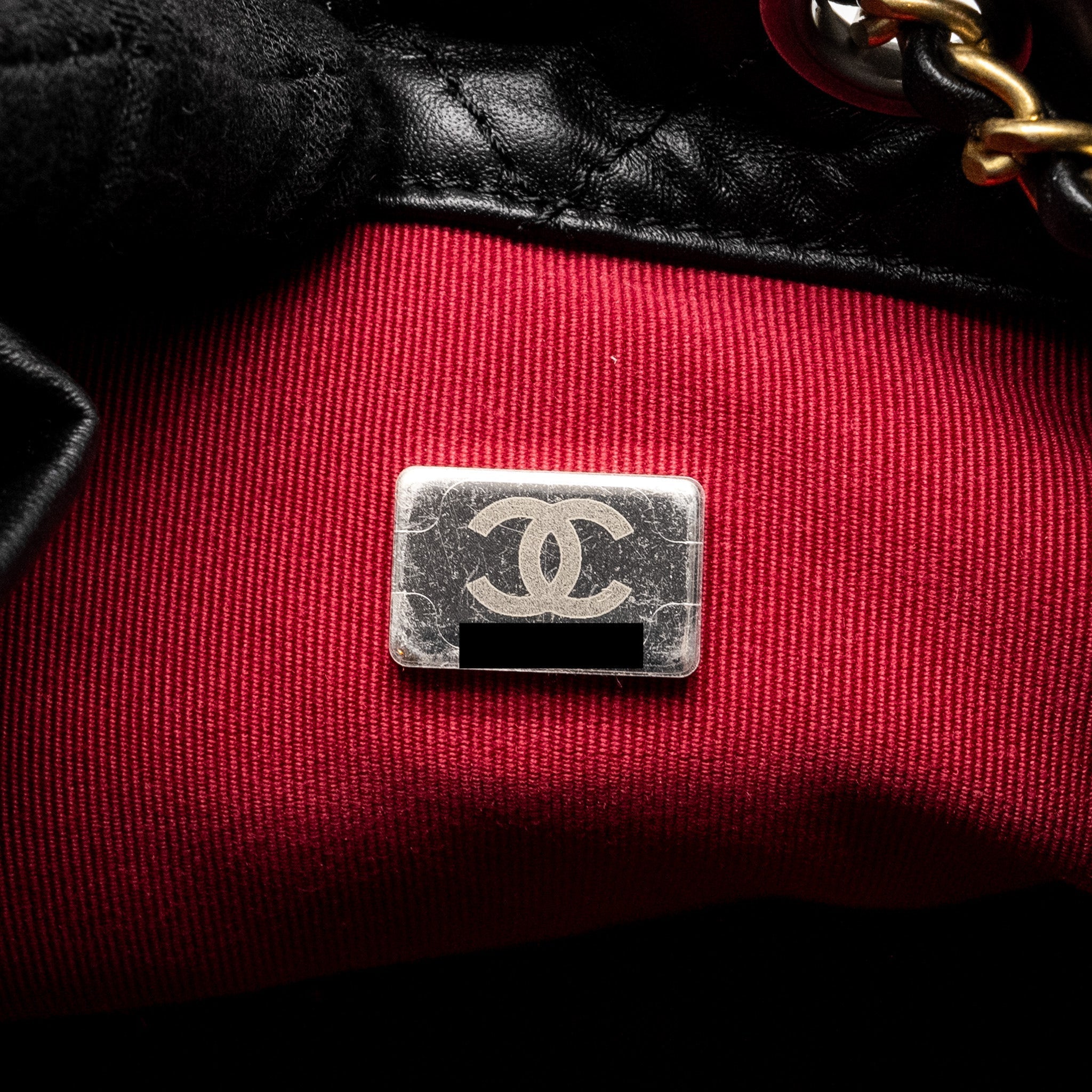 CHANEL SMALL GABRIELLE BACKPACK CALFSKIN BLACK MULTICOLOUR HARDWARE (MICROCHIP)