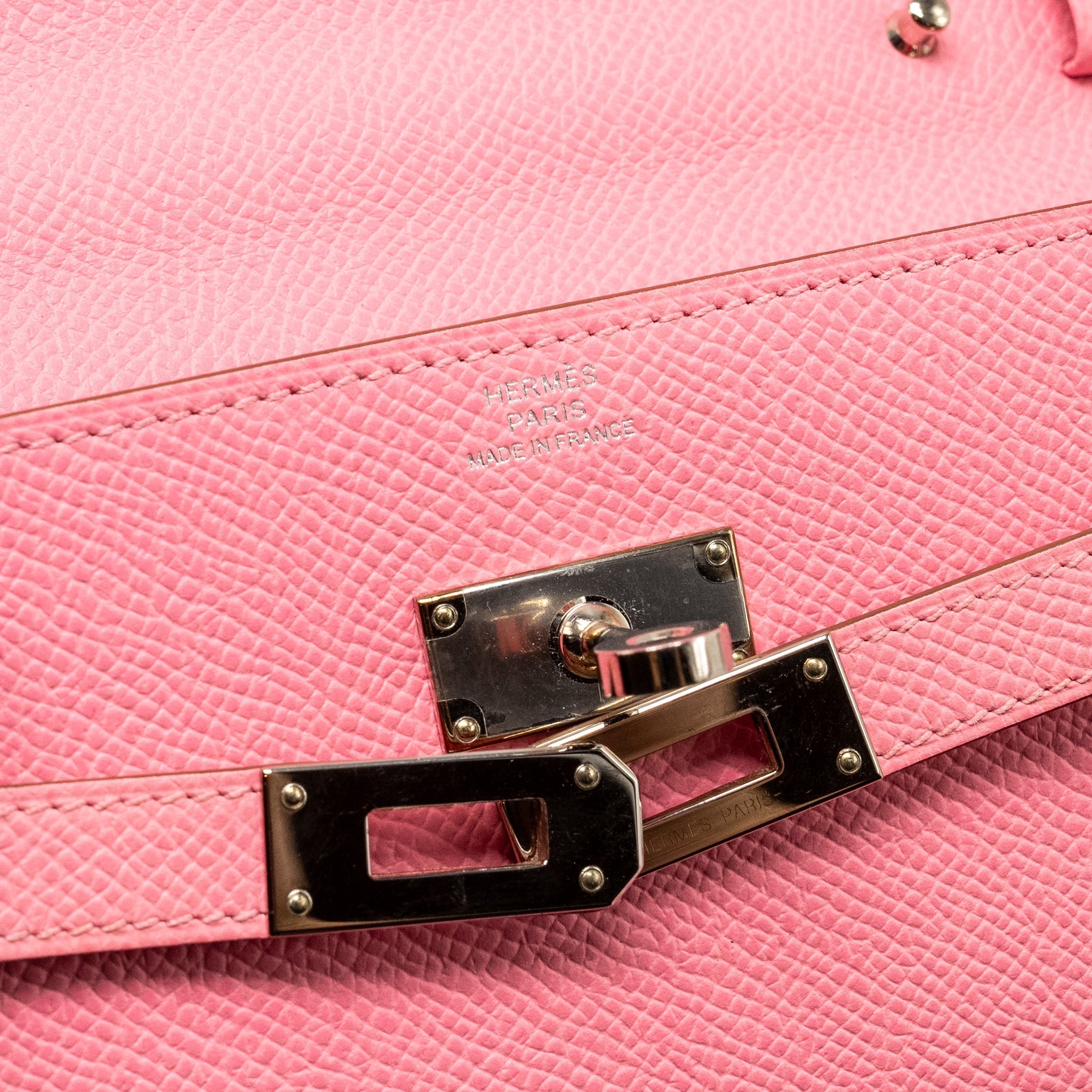 HERMES KELLY TO GO EPSOM 1Q ROSE CONFETTI SHW