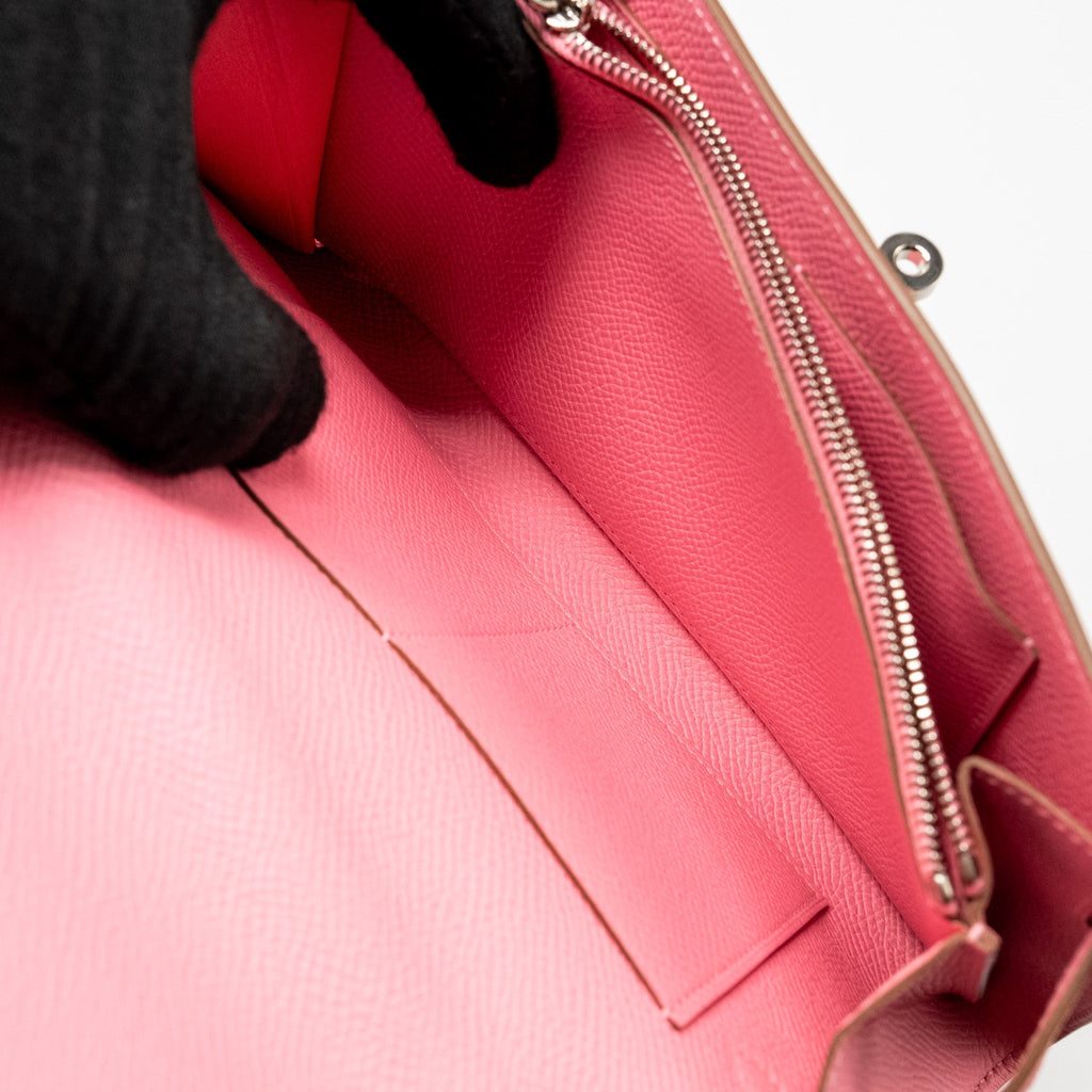 HERMES KELLY TO GO EPSOM 1Q ROSE CONFETTI SHW