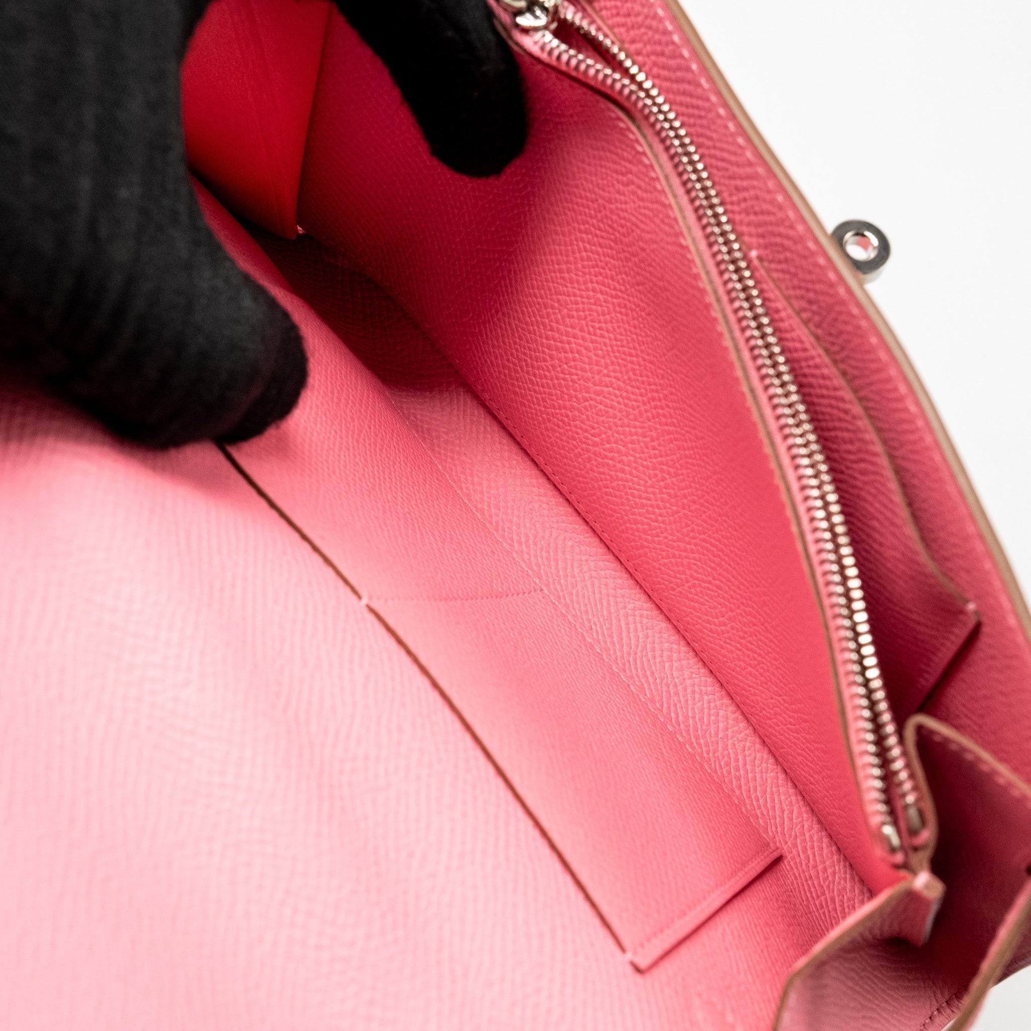 HERMES KELLY TO GO EPSOM 1Q ROSE CONFETTI SHW