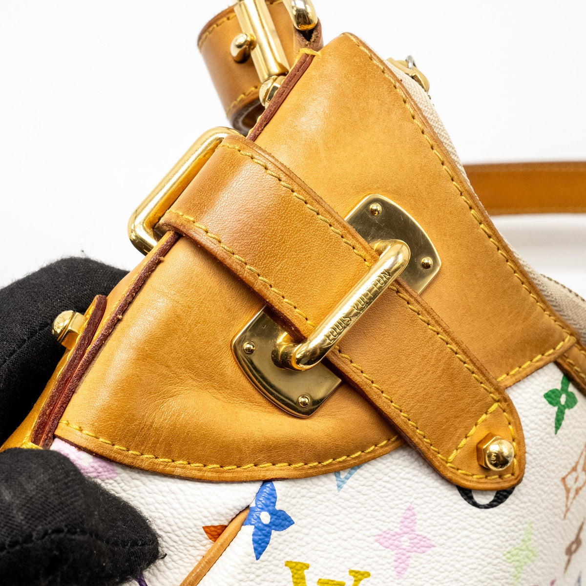 LOUIS VUITTON MURAKAMI GRETA BAG MONOGRAM CANVAS WHITE/MULTICOLOUR GHW