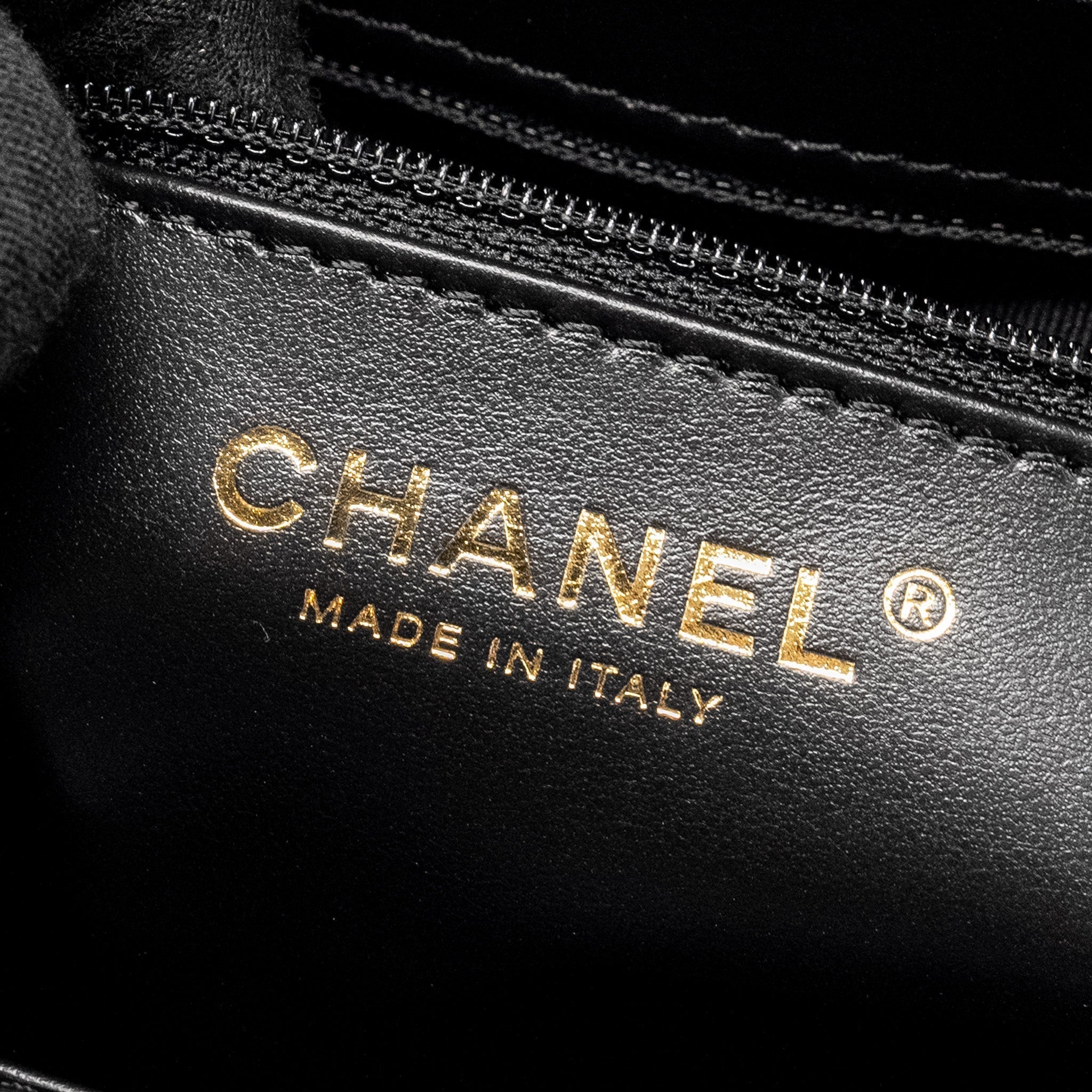 CHANEL MINI KELLY SHOPPING TOTE BAG CALFSKIN BLACK GHW (MICROCHIP)