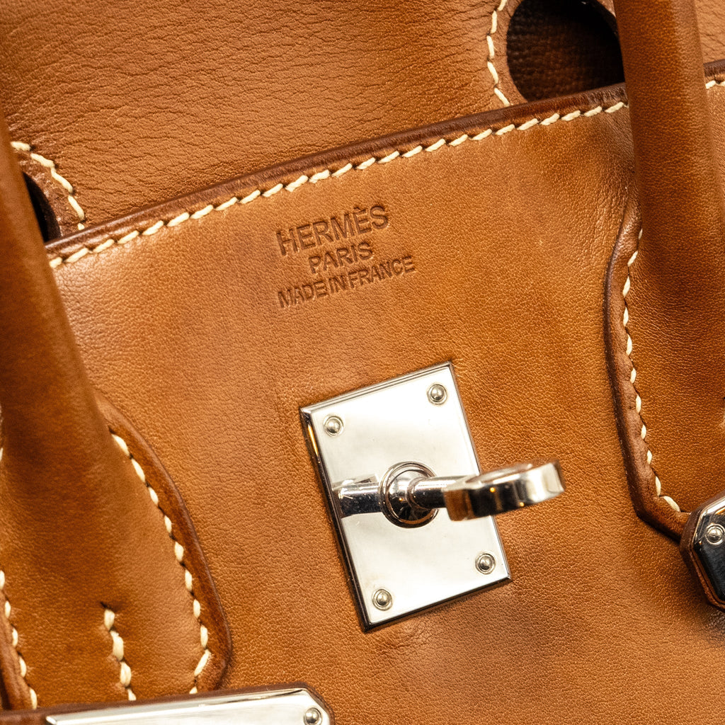 HERMES BIRKIN 25 BARENIA FAUBOURG FAUVE SHW